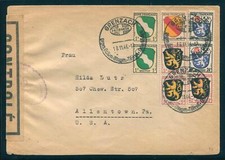 Franz&ouml;sische Zone Allgemeine Ausgabe, 1946, 1(2),2(2),4,6,9(2), ...