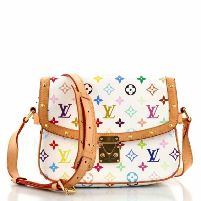 Louis Vuitton White Monogram Multicolor Canvas Sologne Messenger