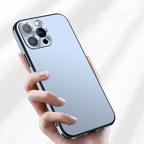 Fr iPhone 16 15 Pro Max 14 13 12 11 Drop Protection Luxury Matte Slim Phone Case - Photo 6 sur 13