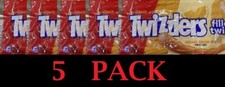 5x TWIZZLERS FILLED Twists ORANGE CREAM POP Candy Licorice 11 oz Bag - 5 PACK