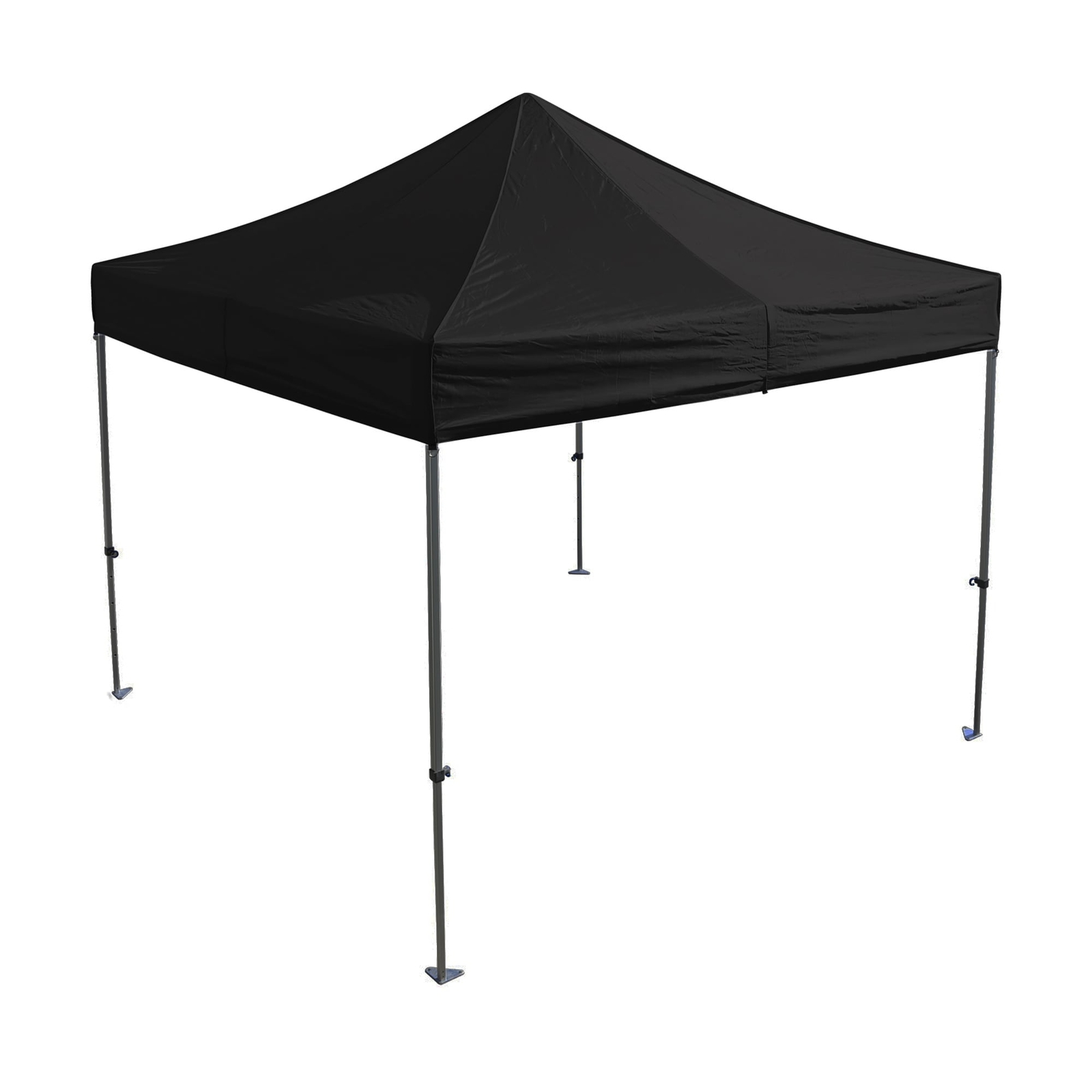 Carpa Plegable Pabellon Gazebo 3X3m Cenador Acero Paneles Lateral Ventana Negro