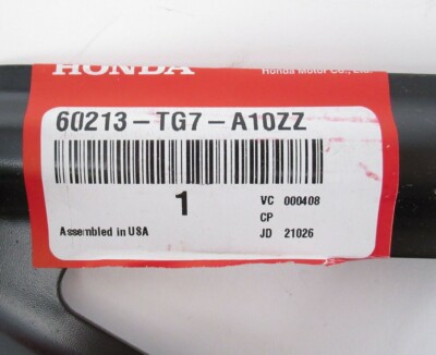 Genuine OEM Honda 60213-TG7-A10ZZ Passenger Front Fender Stay 2019