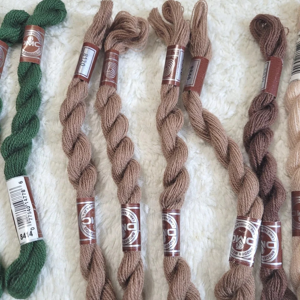 DMC Laine Tapisserie Broder Medicis Tapestry 100% Virgin Wool Lot of 15 New Used - Image 3 of 4