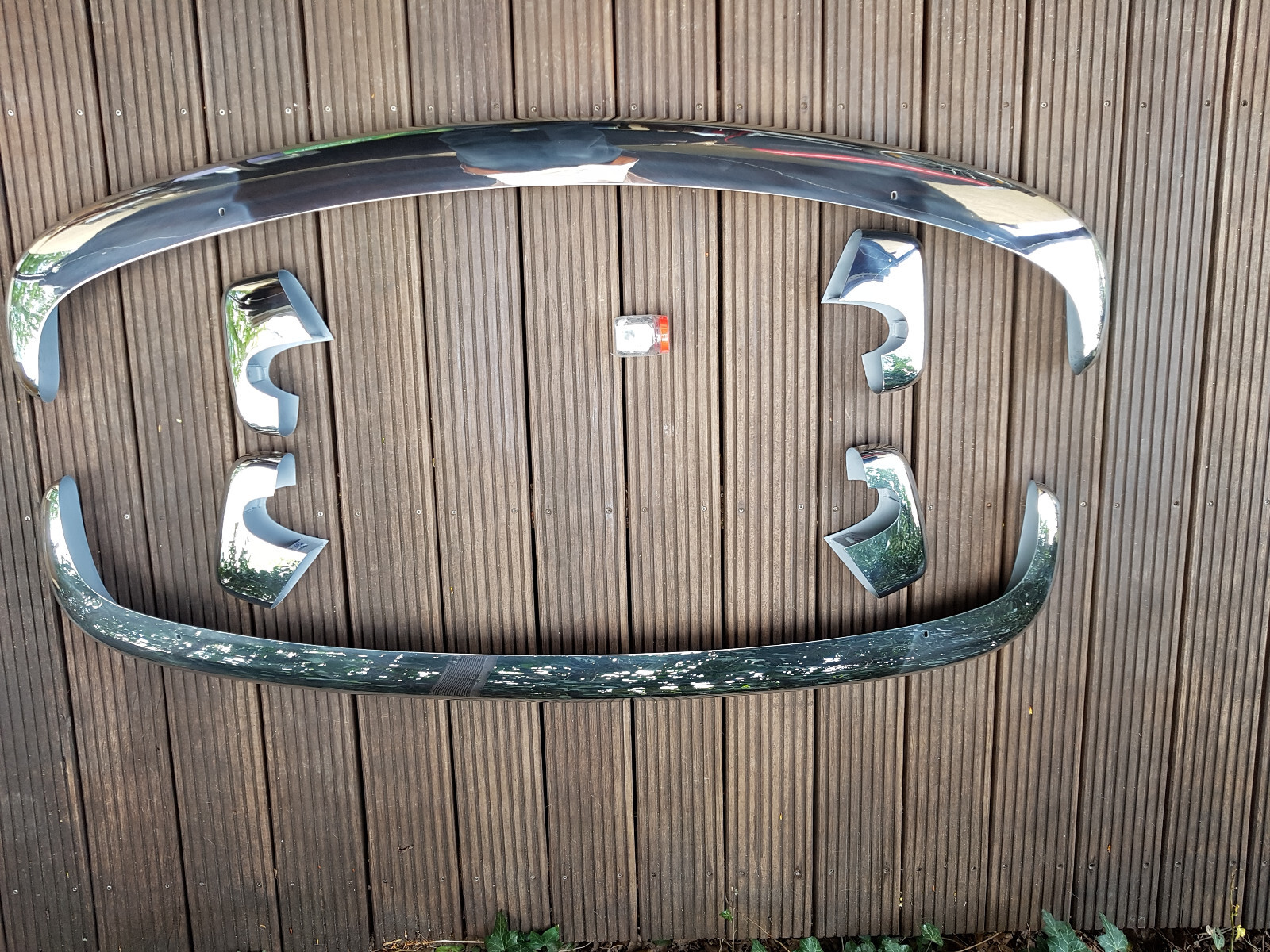 Front Complete High Polish Bumper VW Type 3 196367 K.Chrome Bumpers