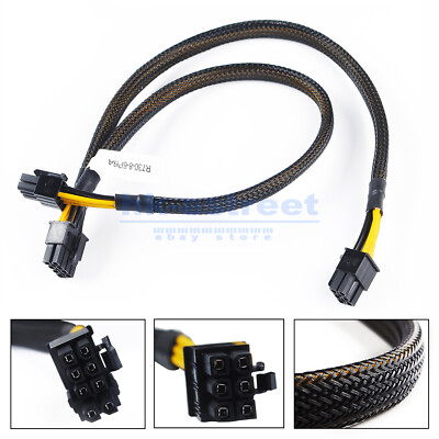 8pin to 6+6pin GPU Video Card Power Cable For Dell PowerEdge R730 PCI-E
