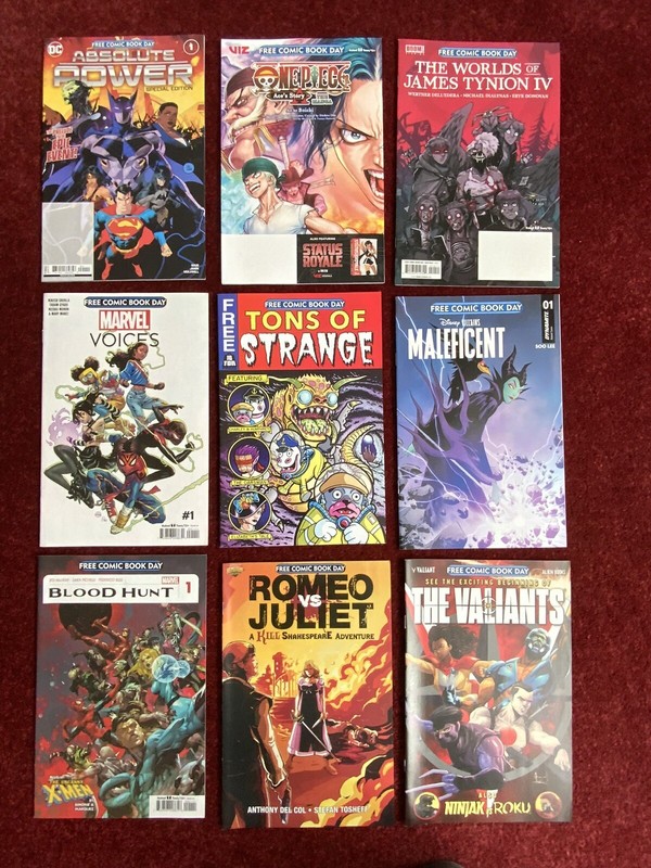 FCBD 2024 Lot of 9 Free Comic Book Day Bundle Tynion, DC, Marvel, Disney,