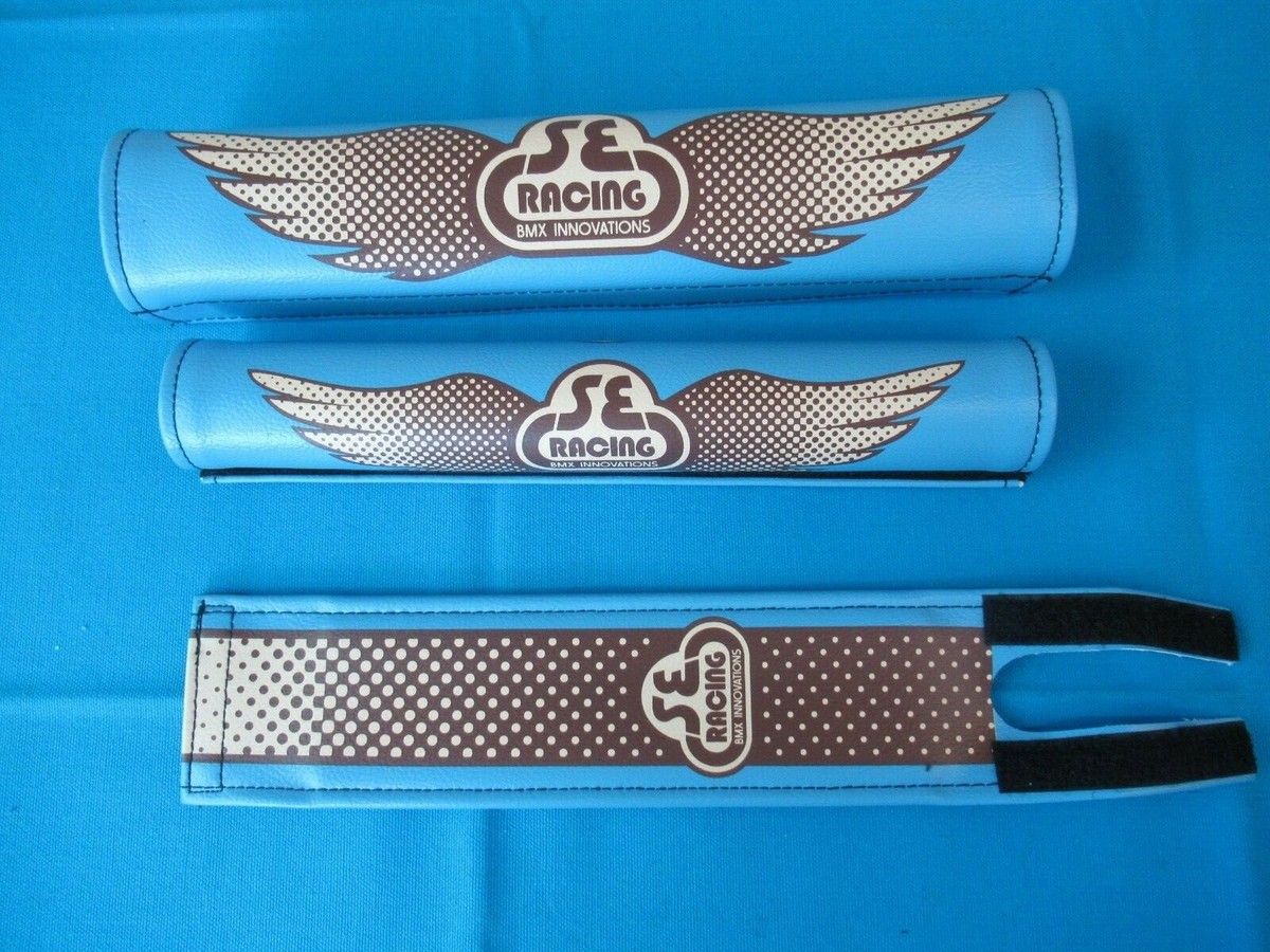 SE Racing SE Bikes Wing Blue/Brown Fade BMX Piece Pad Set New