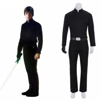 Costume Cosplay Luke Skywalker The Last Jedi Uomo Ver.2 - Completo Con Cappotto, Guanti E Accessori - Foto 3