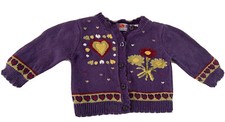VTG 90 s Rare McKids McDonald s Girls Purple Sweater Cute Hearts 18 Months