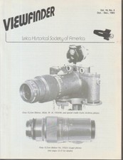 Viewfinder Journal of the Leica Historical Society of America 1983 IR KL3959