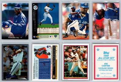 #ad Joe Carter 4 Card Collectors Lot Blue Jays Indians $4.99