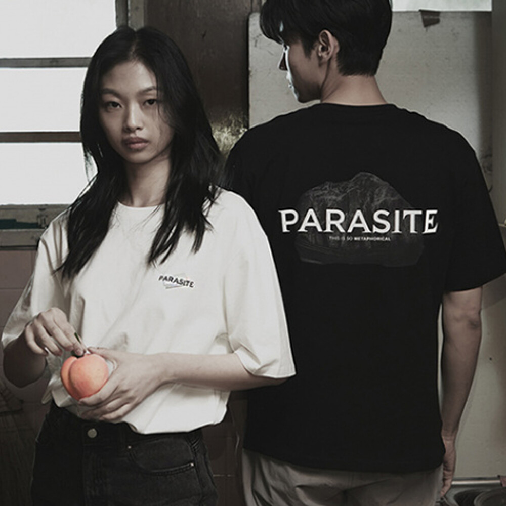 Parasite Movie Official T-Shirts Black XL Korean Bong Joon
