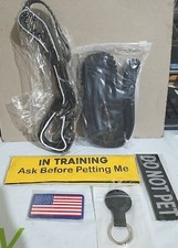 Heavy Duty Nylon No Pull Dog Leash and Wide Thick Reflective Collar Set Medium