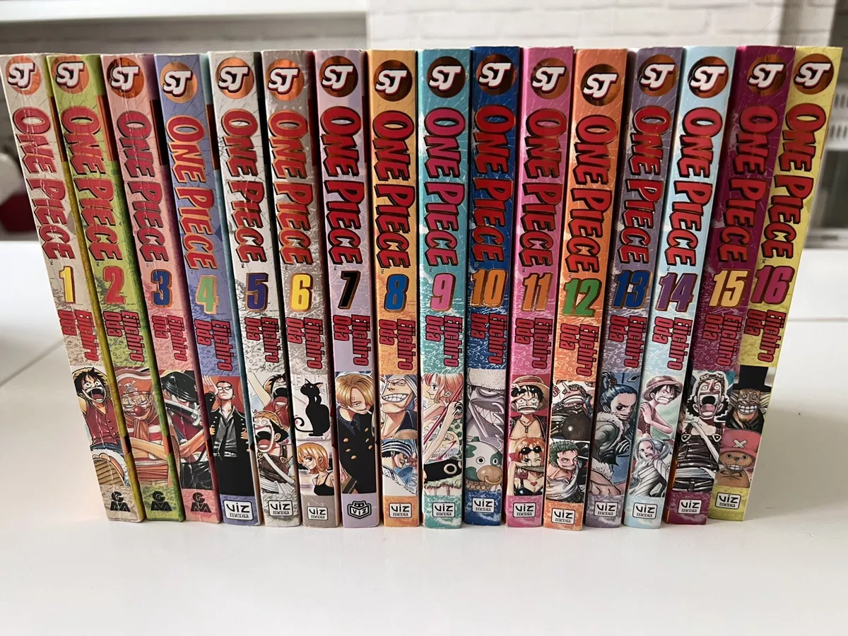One Piece Manga Collection Rare One Piece Gold Foil Manga Set 1-16 By Eiichiro Oda | eBay