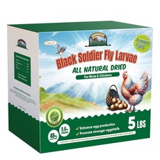 5 LBS NonGMO Dried Black Soldier Fly Larvae BSF For Chicken Wild Bird Treat