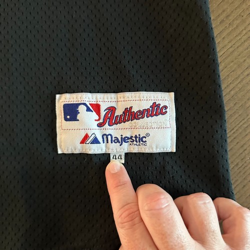 Maglia San Francisco Giants Uomo 44 MAJESTIC Collezione Autentica Nera #17 Vintage - Foto 3 di 6
