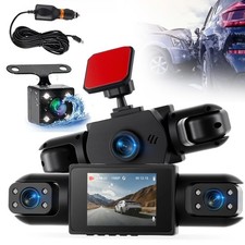 4-Kanal Dash Cam Auto Dashcams 360° Parkmodus IR-Nachtsicht kabellos für Dashcam