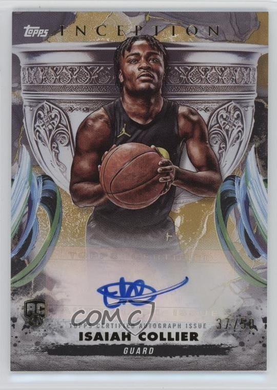 2024 Topps Inception Holo Gold 37/50 Isaiah Collier #GCS-IC Rookie Auto RC 6q5