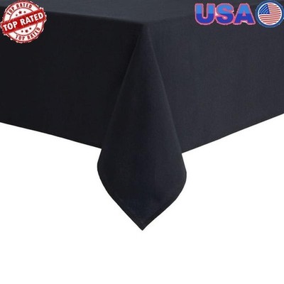 Fabric Tablecloth Rectangle Machine Washable Ideal Dining Events Family Meals US