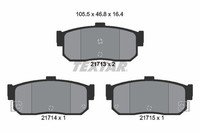 1X Textar 2171301 Bremsbelagsatz Scheibenbremse FüR Nissan Infiniti