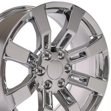 Ck375 Chrome 20 Rims Set Fit Escalade Tahoe Silverado Yukon Sierra 5409 Wheels