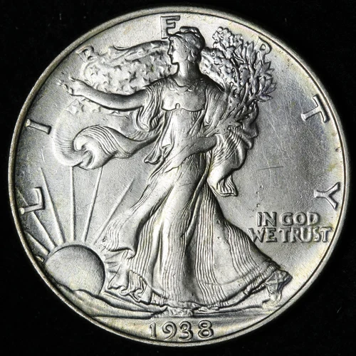 1938-P Walking Liberty Half Dollar — photo from the most recent tracked eBay sale