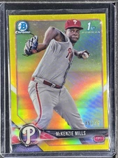Mills, McKenzie - 2018 Bowman Chrome Prospect - Yellow - 45/75