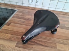 Primus Lepper Orginal Fahrradsattel Herren  Schwarz Echt leder 