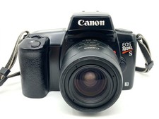 Canon EOS Rebel S II Analog SLR 35mm Black Good Kit Power Zoom 35-80mm f/4-5.6