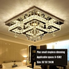 Crystal ceiling lamp LED crystal bedroom lamp LED ceiling lamp simple living roo
