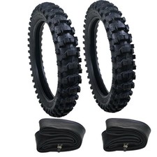 70 100 19 Front Tire 90 100 16 Rear Tire Set Dirt Pit Bike Motocross 50CC 150C