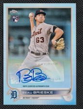 2022 Topps Chrome Update Series - Autographs Beau Brieske #AC-BBR (AU, RC)