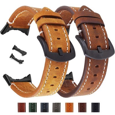 Für Google Pixel Watch 3 45mm / 4 45mm Klassisch Leder Armband Ersatz Smartwatch