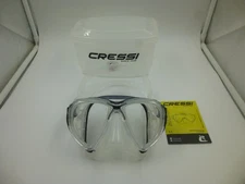 CRESSI BIG EYES EVOLUTION BLACK AND CLEAR SCUBA DIVING, DIVE MASK W CARRY CASE