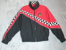 Vintage Snap-on Racing Jacket Swingster USA Red Black Checkered S Full Zip 