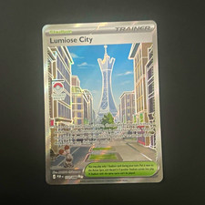 Lumiose City 111/088 Illustration Rare Stadium Trainer Pokémon Card Near Mint