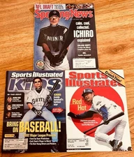 3 Ichiro Suzuki Mariners Sports Illustrated SI for Kids Sporting News magazines