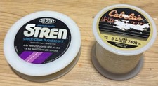VTG 80s Lot 2 Stren Dupont  Cabelas Pro Monofilament Fishing Line 6lb Partial