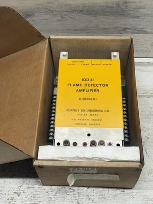Forney IDD-II D-38252-01 Flame Detector Amplifier 38253-01 PLC IDD-2 IDDII New
