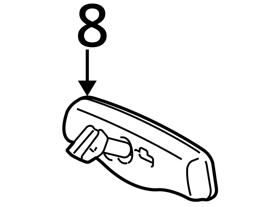 Espejo retrovisor compatible con 06-08 LEXUS RX400h 30032220 Foto 4 de 4