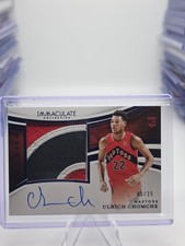 2024-25 Panini Immaculate Ulrich Chomche PREMIUM RPA /25 SSP RC RAPTORS