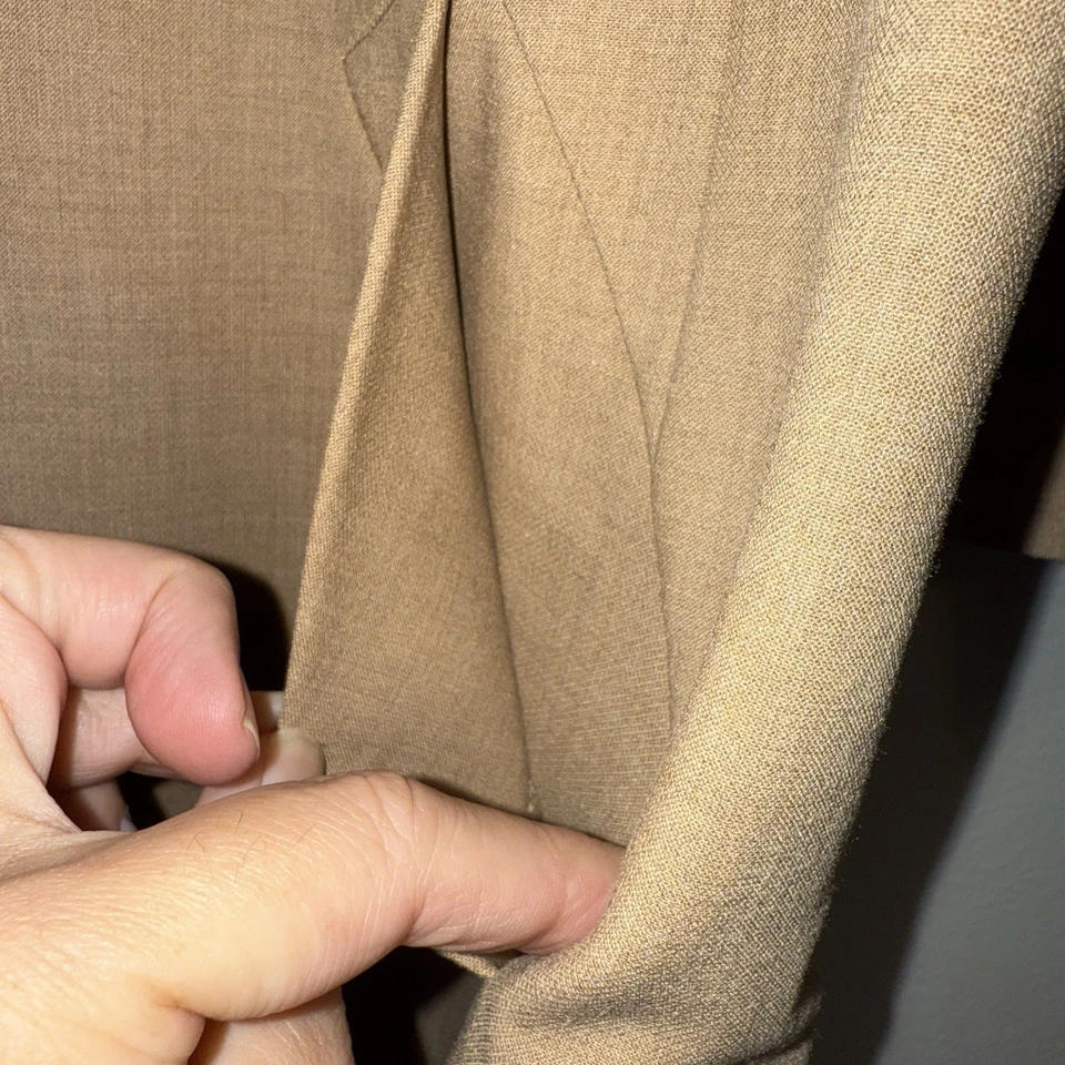 NEW ANN TAYLOR Women Beige Khaki Button Cape Trench Coat Size XS/S - Image 3 of 4