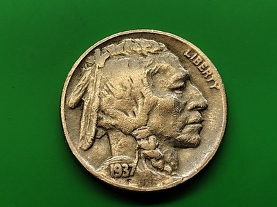 1937 D Better Buffalo Nickel. Actual Coin. 17m Minted