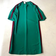 USED GUCCI SHERRY LINE DRESS, GREEN, SIZE 40, L, TUNIC GOOD
