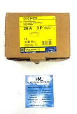 SQUARE D, EDB34020, 20A, 480V, 3 POLE, CIRCUIT BREAKER NEW IN BOX