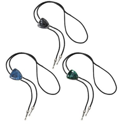Men s Retro Triangular Stone Bolo Tie for Cowboy Costume Western Jewelry Necktie