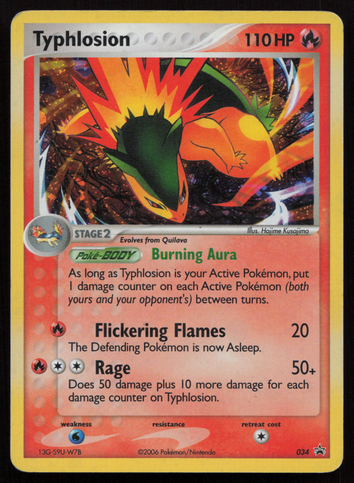 MP Typhlosion - 034 Nintendo Black Star Promo Holo