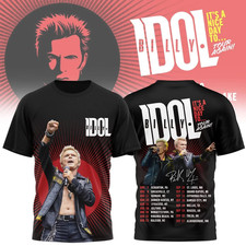 Billy Idol It’s A Nice Day To Tour Again 2026 Tour 3D T Shirt AOP SG736