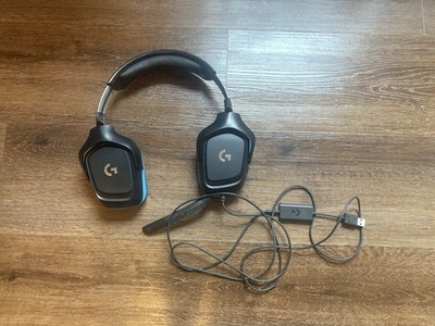 Logitech Black USB Gaming Headset Double Over-Ear Boom Mic Headband