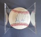 Nolan Ryan Signed Baseball + 4 Nolan Ryan Cards – Strong Autograph